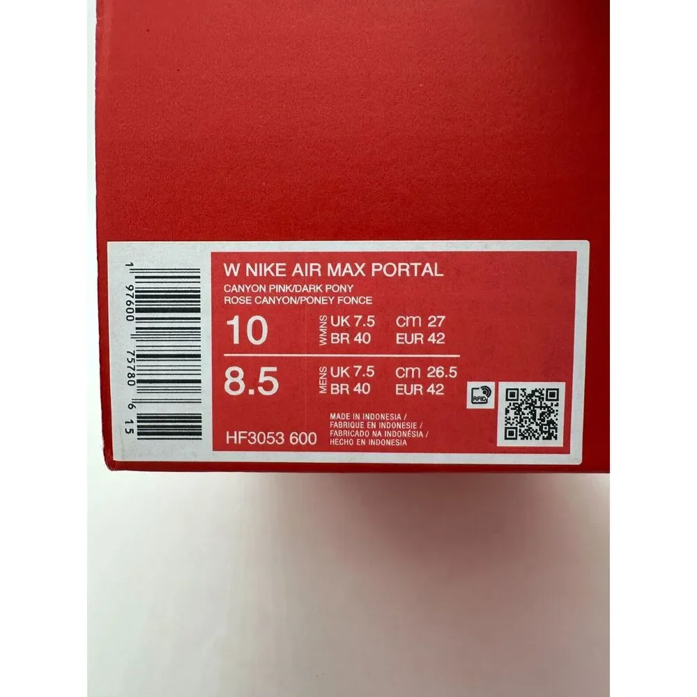Nike Air Max Portal Women's Size 10 Pink White Athletic Shoes HF3053 600 - Picture 6 of 6